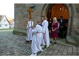 Firmung in St. Crescentius (Foto. Karl-Franz Thiede)